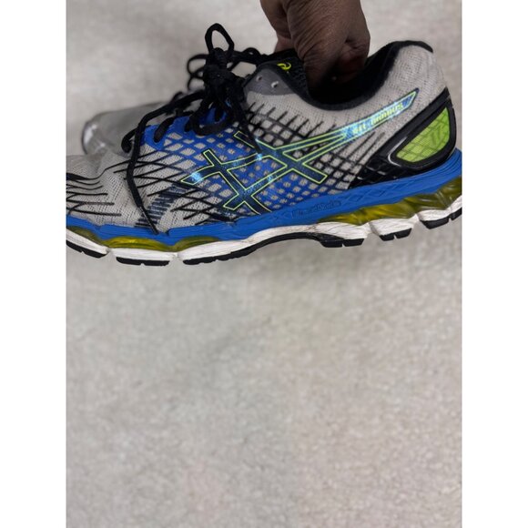 Asics Gel-Nimbus 18 Mens Running Shoes Size 11 Gray & Blue - Picture 8 of 10
